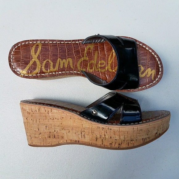 Sam Edelman Shoes - Sam Edelman Reid wedge sandals size 6M